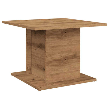 Salontafel 55,5x55,5x40 cm bewerkt hout artisanaal eikenkleur