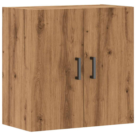 Wandkast 60x31x60 cm bewerkt hout artisanaal eikenkleurig