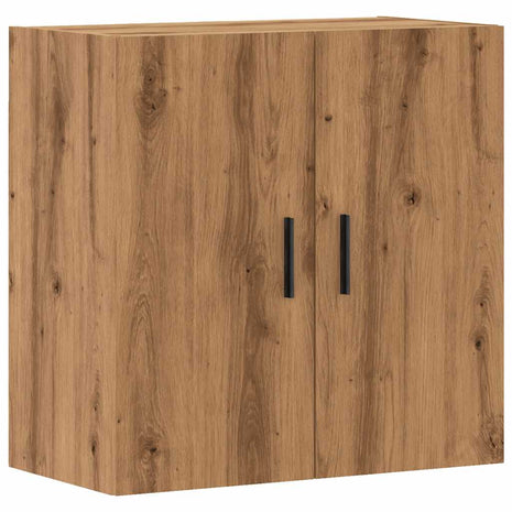 Wandkast 60x31x60 cm bewerkt hout artisanaal eikenkleurig