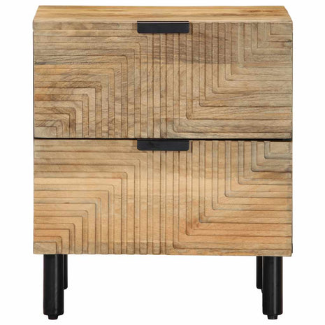 Nachtkastjes 2 st 40x33x46 cm massief mangohout bruin