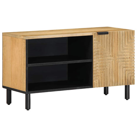 Tv-meubel 80x31,5x46 cm massief mangohout bruin