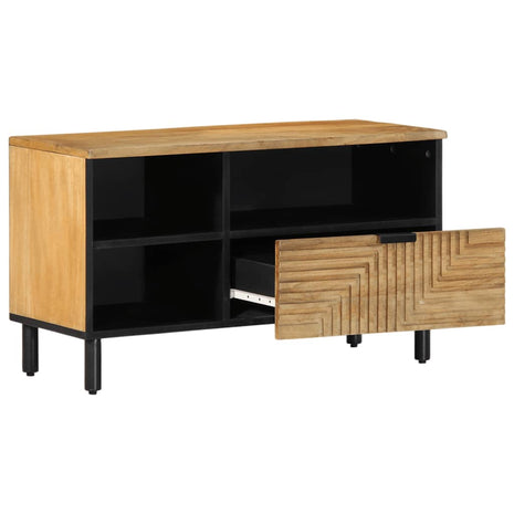 Tv-meubel 80x33x46 cm massief mangohout bruin