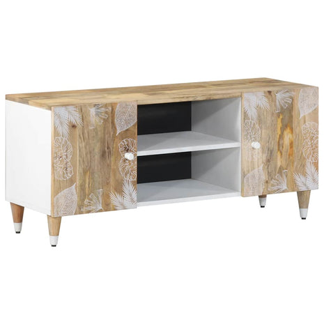 Tv-meubel 105x33,5x46 cm massief mangohout