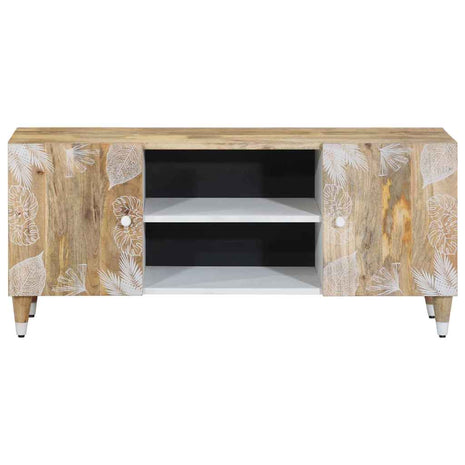 Tv-meubel 105x33,5x46 cm massief mangohout