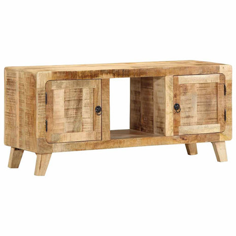 Tv-meubel 105x46x32 cm massief ruw mangohout