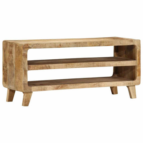 Tv-meubel 105x46x32 cm massief ruw mangohout