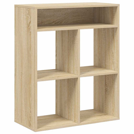 Boekenkast 66x31x80 cm bewerkt hout sonoma eikenkleurig