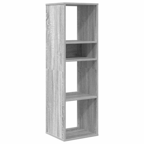 Boekenkast 34x31x112 cm bewerkt hout grijs sonoma eikenkleurig