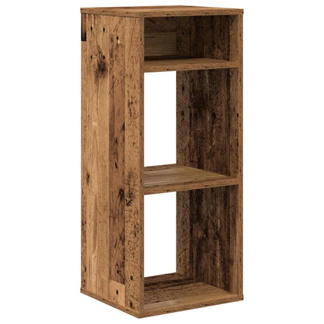 Boekenkast 34x31x80 cm bewerkt hout oud houtkleurig