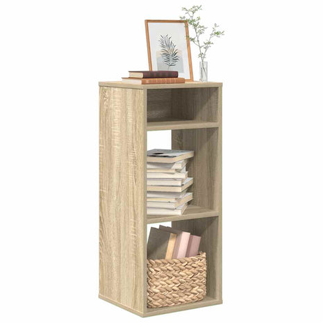 Boekenkast 34x31x80 cm bewerkt hout sonoma eikenkleurig