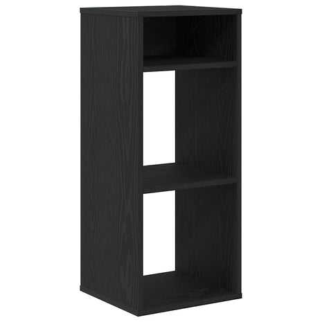 Boekenkast 34x31x80 cm bewerkt hout zwart