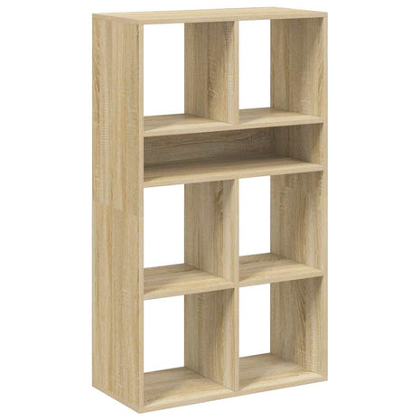 Boekenkast 66x31x112 cm bewerkt hout sonoma eikenkleurig