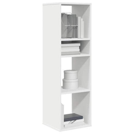 Boekenkast 34x31x112 cm bewerkt hout wit