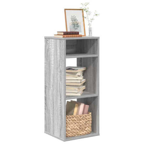 Boekenkast 34x31x80 cm bewerkt hout grijs sonoma eikenkleurig