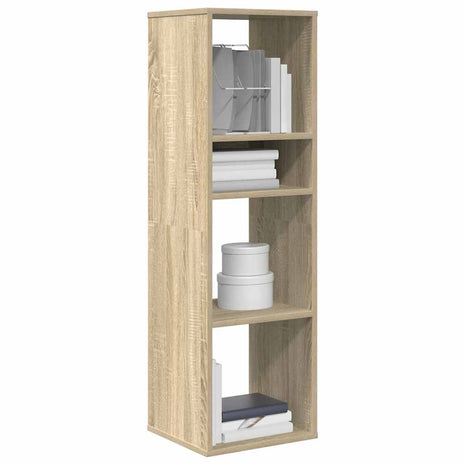 Boekenkast 34x31x112 cm bewerkt hout sonoma eikenkleurig