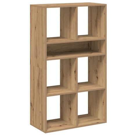 Boekenkast 66x31x112 cm bewerkt hout artisanaal eikenkleur