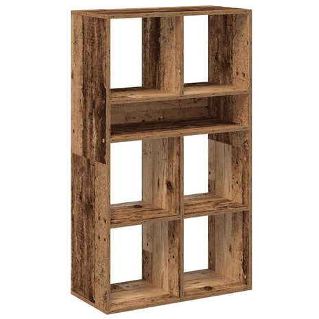 Boekenkast 66x31x112 cm bewerkt hout oud houtkleurig