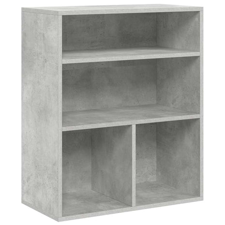 Boekenkast 60x30x71,5 cm bewerkt hout betongrijs