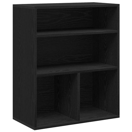 Boekenkast 60x30x71,5 cm bewerkt hout zwart