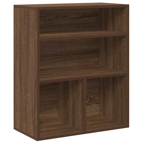 Boekenkast 60x30x71,5 cm bewerkt hout bruin eikenkleur