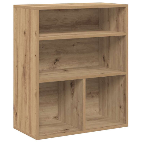 Boekenkast 60x30x71,5 cm bewerkt hout artisanaal eikenkleur