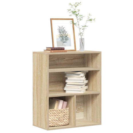 Boekenkast 60x30x71,5 cm bewerkt hout sonoma eikenkleurig