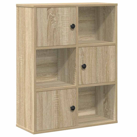 Boekenkast 60x24x76,5 cm bewerkt hout sonoma eikenkleurig