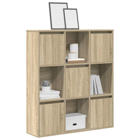 Boekenkast 89x24x101,5 cm bewerkt hout sonoma eikenkleurig