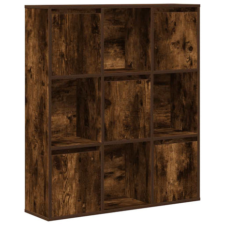 Boekenkast 89x24x101,5 cm bewerkt hout gerookt eikenkleurig