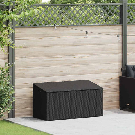 Tuinbox 110x50x58 cm poly rattan zwart