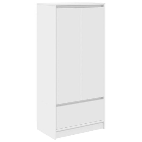 Kast met lade 55,5x34x119,5 cm spaanplaat wit