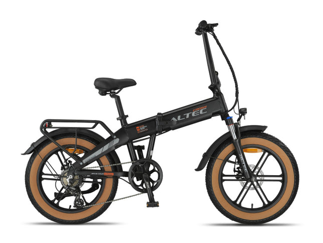 Altec Cross Fatbike Vouwfiets Unisex 7V Schijfrem matzwart 39 cm 20 inch