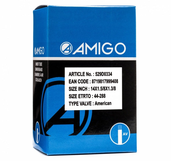 Amigo Binnenband 14 X 1 5/8 X 1 3/8 (44-288) Av 48 Mm zwart