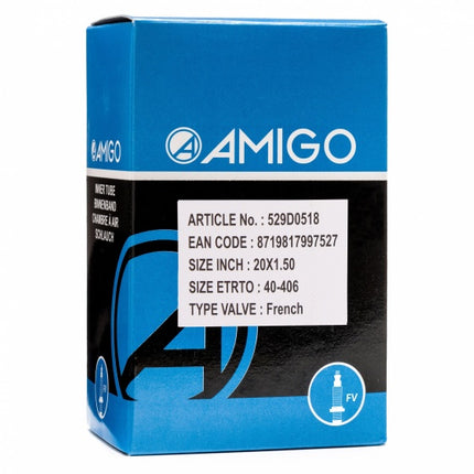 Amigo Binnenband 20 X 1.50 (40-406) Fv 48 Mm zwart