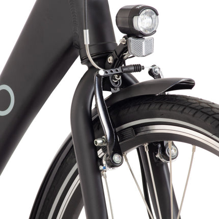 Amigo E-Alvor D1 Dames 7V V-Brakes matzwart 50 cm 28 inch