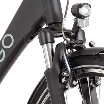 Amigo E-Faro S2 Heren 7V Rollerbrake matzwart 53 cm 28 inch