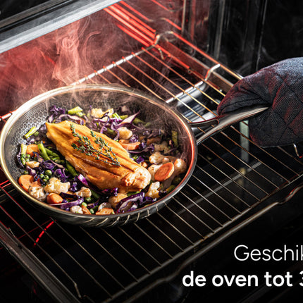 Arbaer 9-Delige Pannenset Inductie Met Honingraat Anti-Aanbaklaag