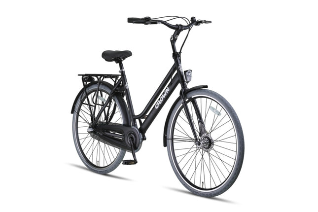 Crown New York Plus Dames 3V Rollerbrake matzwart 53 cm 28 inch