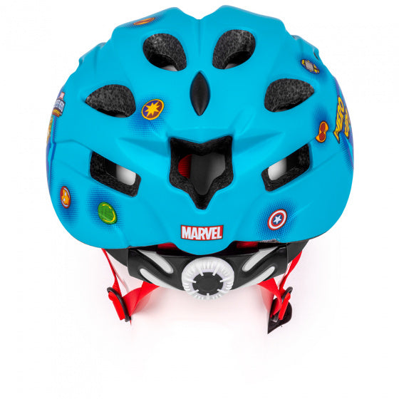 Disney Avengers Fietshelm Junior In-Mold Blauw Maat 52-56