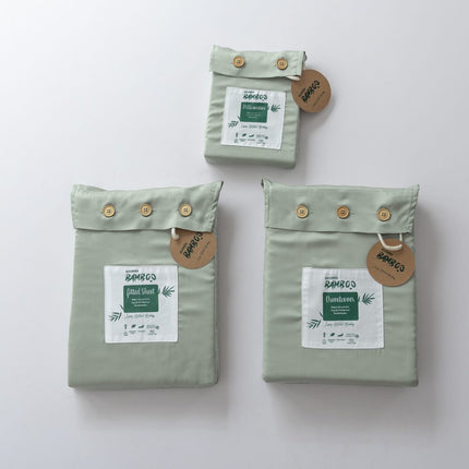 Tweepersoons Beddengoedset M - Sage Green