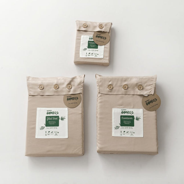 Eenpersoons Beddengoedset Xl - Soft Taupe