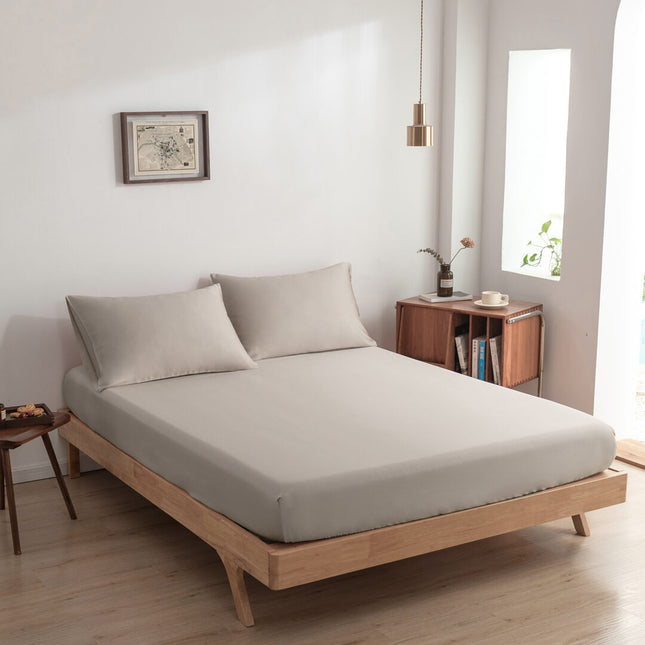 Hoeslaken (Topdekmatras) - Soft Taupe - Premium