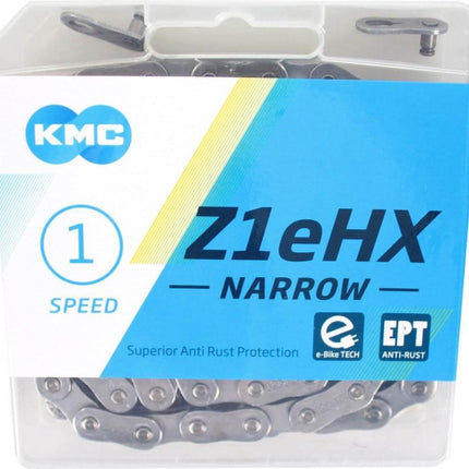 Kmc Z1Ehx Narrow Long Fietsketting 1/2"-3/32" 128 Schakels 1V Ept Anti Roest