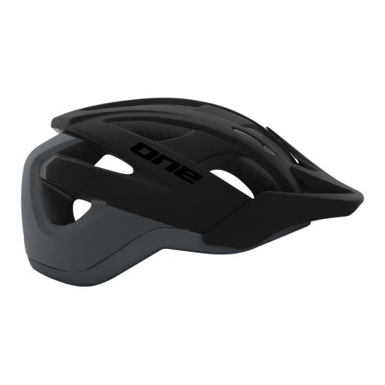 One Trail Pro Fietshelm Maat L (58-61 Cm) donkergrijs/zwart