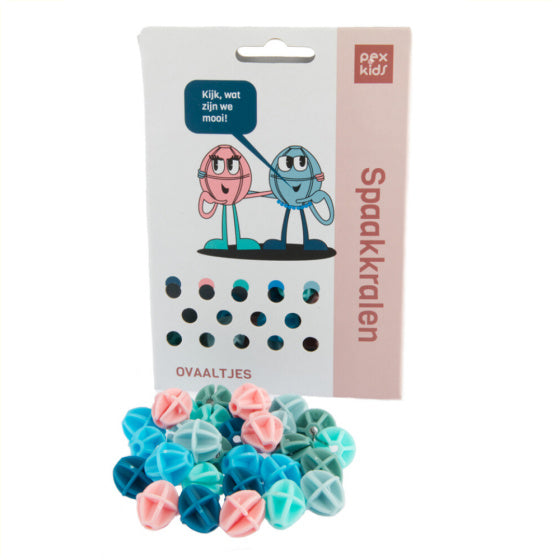 Pexkids Spaakkralen Ovaal Multicolor 30 Stuks