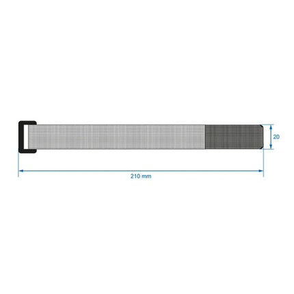 Proplus Kabelbinders Klittenband 8 Stuks Blauw/Groen