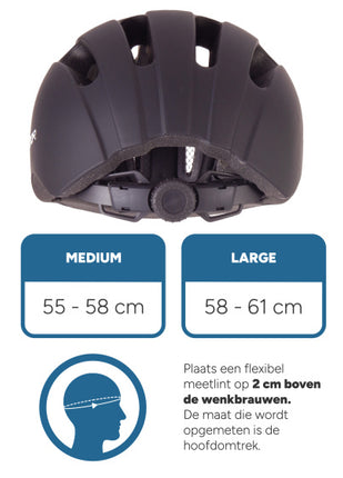 Rucanor City Flow Fietshelm E-Bike Verstelbaar Maat 58-61 Cm (L)
