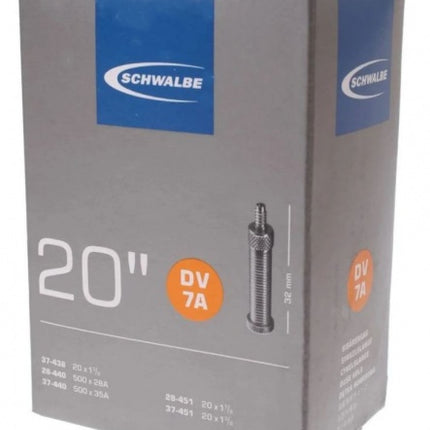 Schwalbe Binnenband 20 X 1 1/8-3/8 Inch (28/37-440/451) Dv 32 Mm