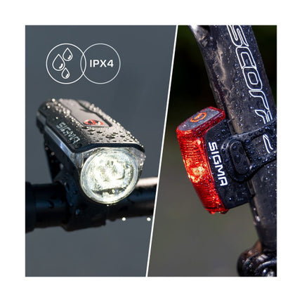 Sigma Aura 60 Koplamp + Infinity 2 Achterlicht Usb Verlichtingsset