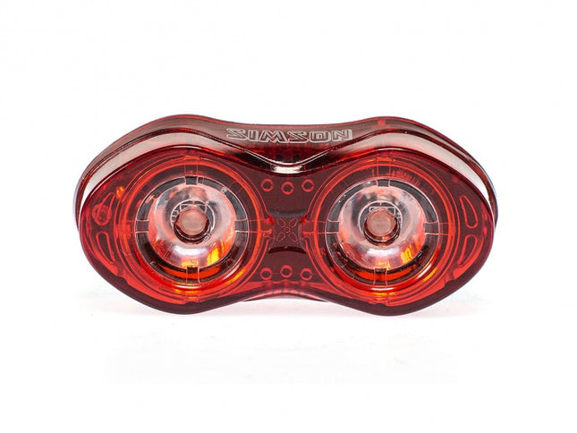 Simson Achterlicht Eyes Usb Led Oplaadbaar Zwart
